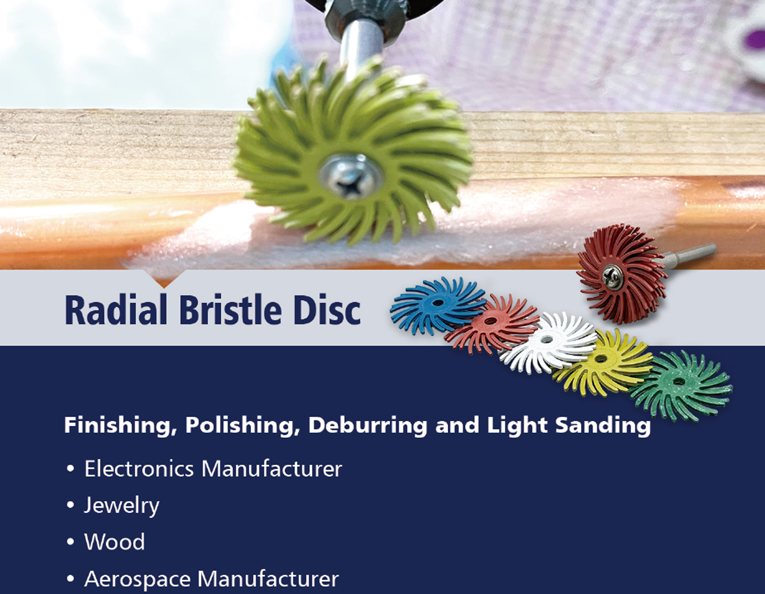 radial bristle disc 1 disco de cerdas radiais 1