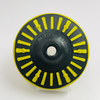 Disco de cerdas cônicas Roloc de cerâmica amarela de 4,5 polegadas com grão 80 para remoção de tinta 