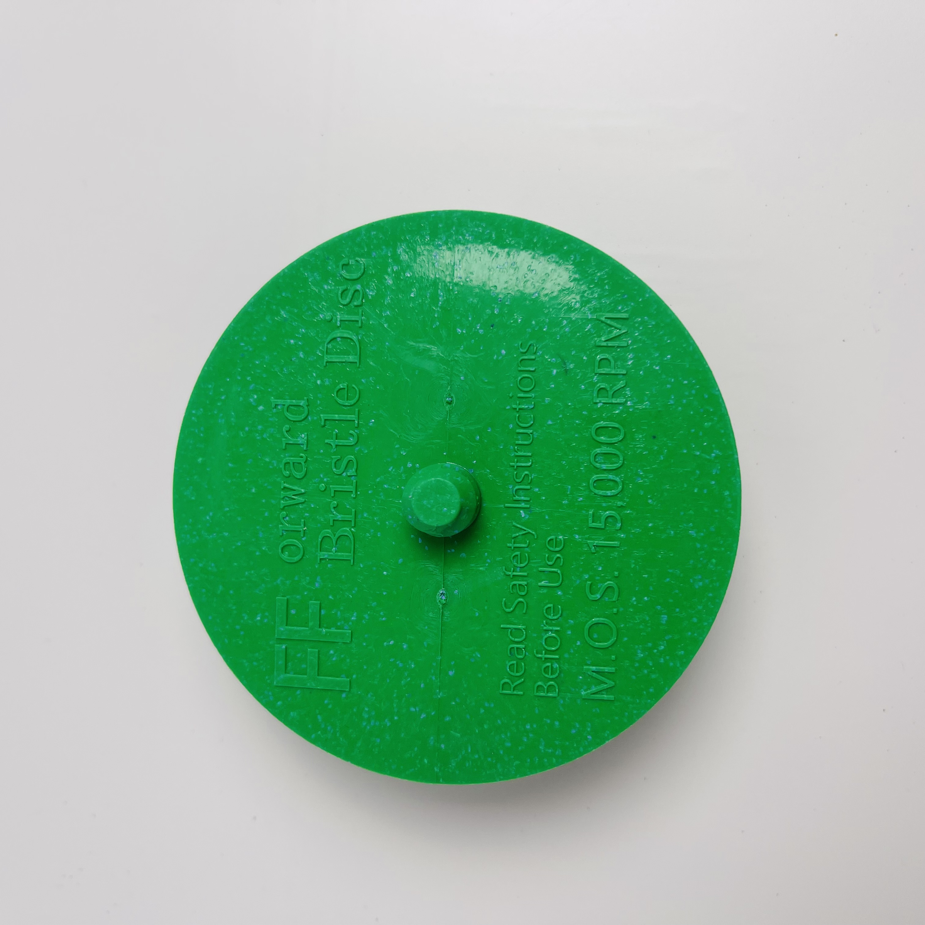 Disco de cerdas rotativas de grão 50 verde para escultura em madeira