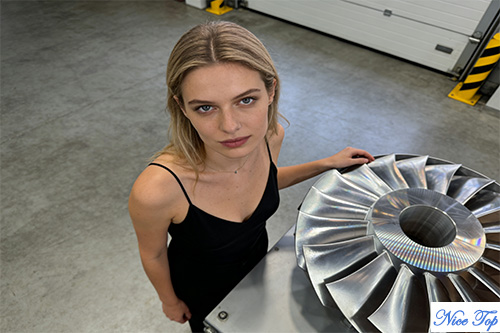 Roda complicada superior agradável LD 8S FIN 10X2X5 polegadas