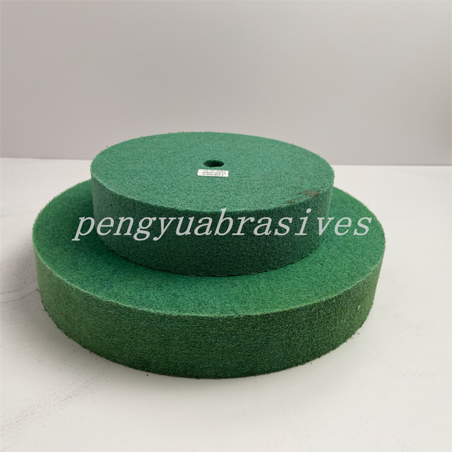 Roda de polimento de fibra de nylon verde 9P para metalurgia